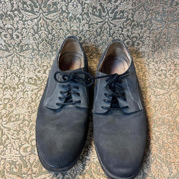 Dexter Comfort Grey Suede Leather Plain Toe Oxford Shoe Mens 7.5 - Picture 2 of 8